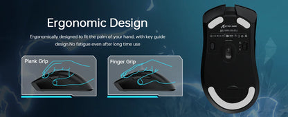 Attack Shark R1 Wireless Gaming Mouse – 18K DPI, 55g, Tri-Mode (2.4G/BT5.2/Wired), 20M Clicks