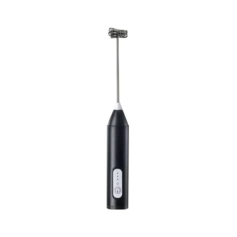 USB Cordless Electric Milk Frother – 3 Speed Handheld Foam Maker