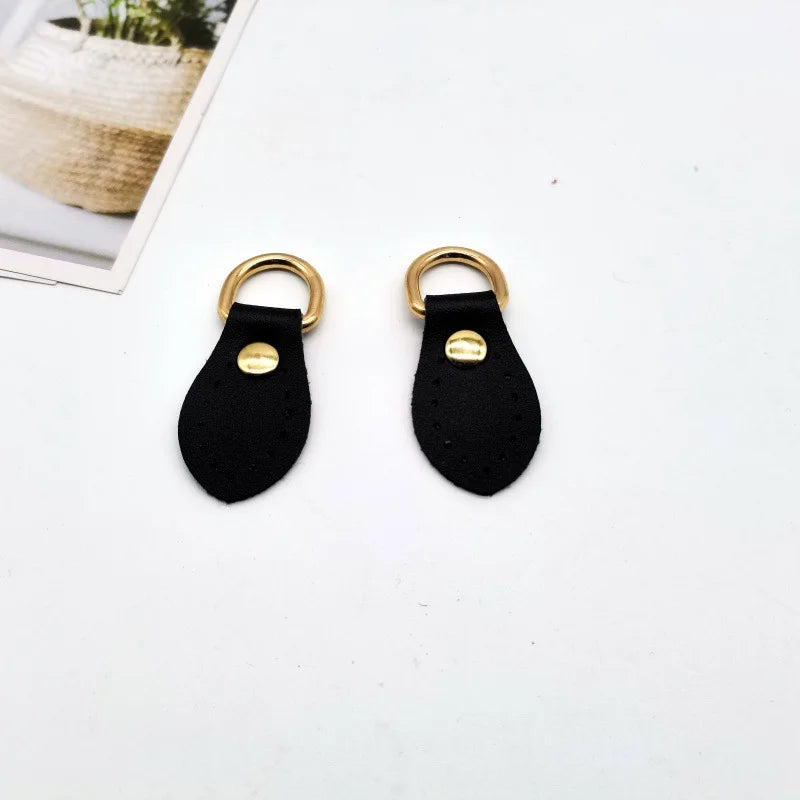 2-Pack PU Leather Bag Buckle Straps with Metal D-Ring - DIY Bag Accessories