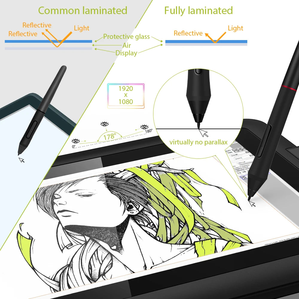 R.E.D. Shopping XPPen Artist 12 Pro 11.6-inch graphics drawing tablet with display and tilt support, showing active pen and screen.