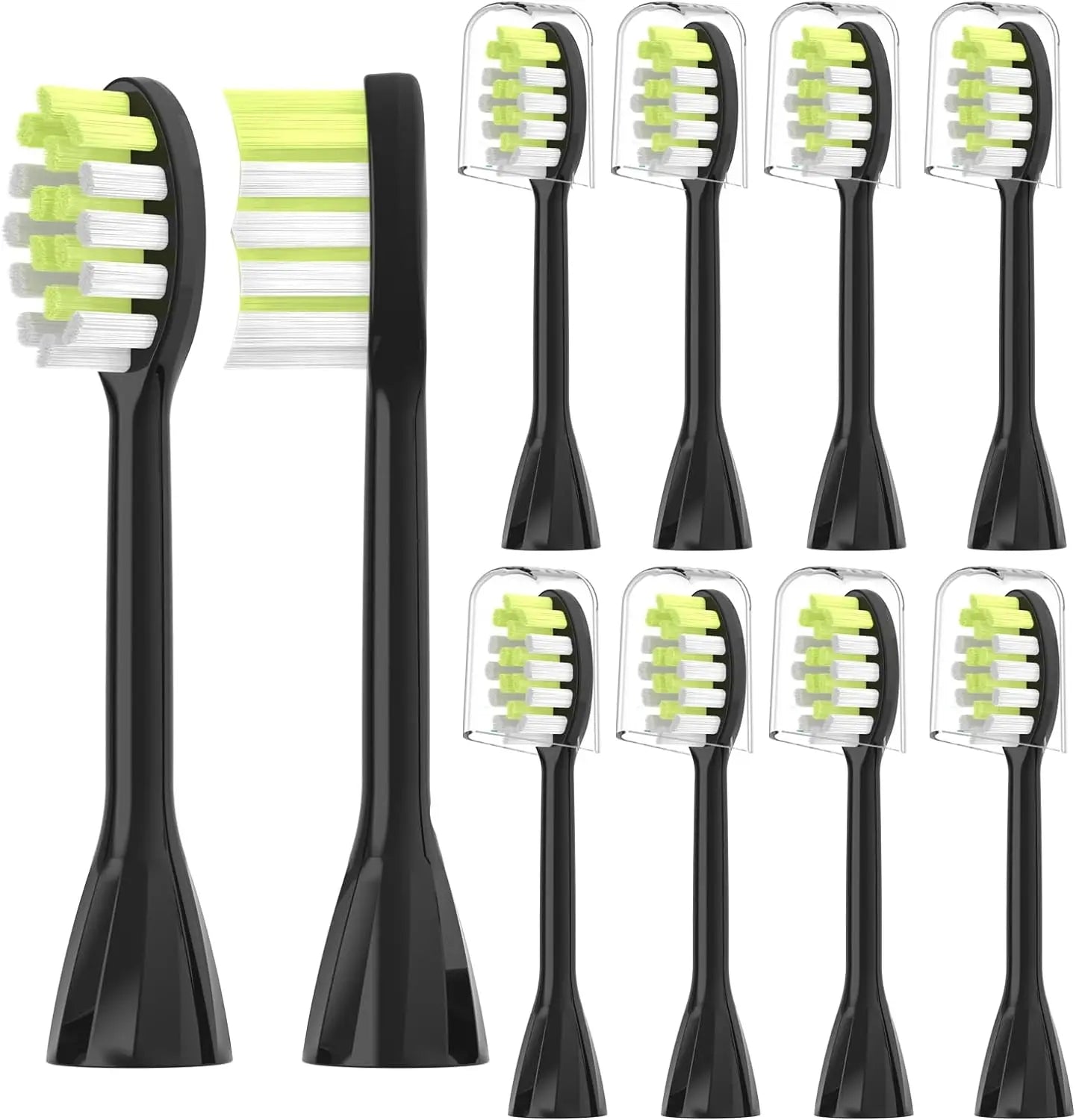 Set of R.E.D. Shopping electric toothbrush replacement heads with soft bristles for adult oral care, available in 4, 6, or 8 pack.