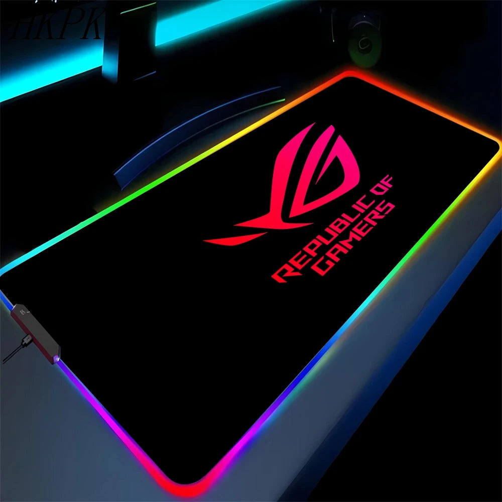 RGB Gaming Mouse Pad XXL with Backlight – Multiple Sizes, Non-Slip Rubber, 3mm
