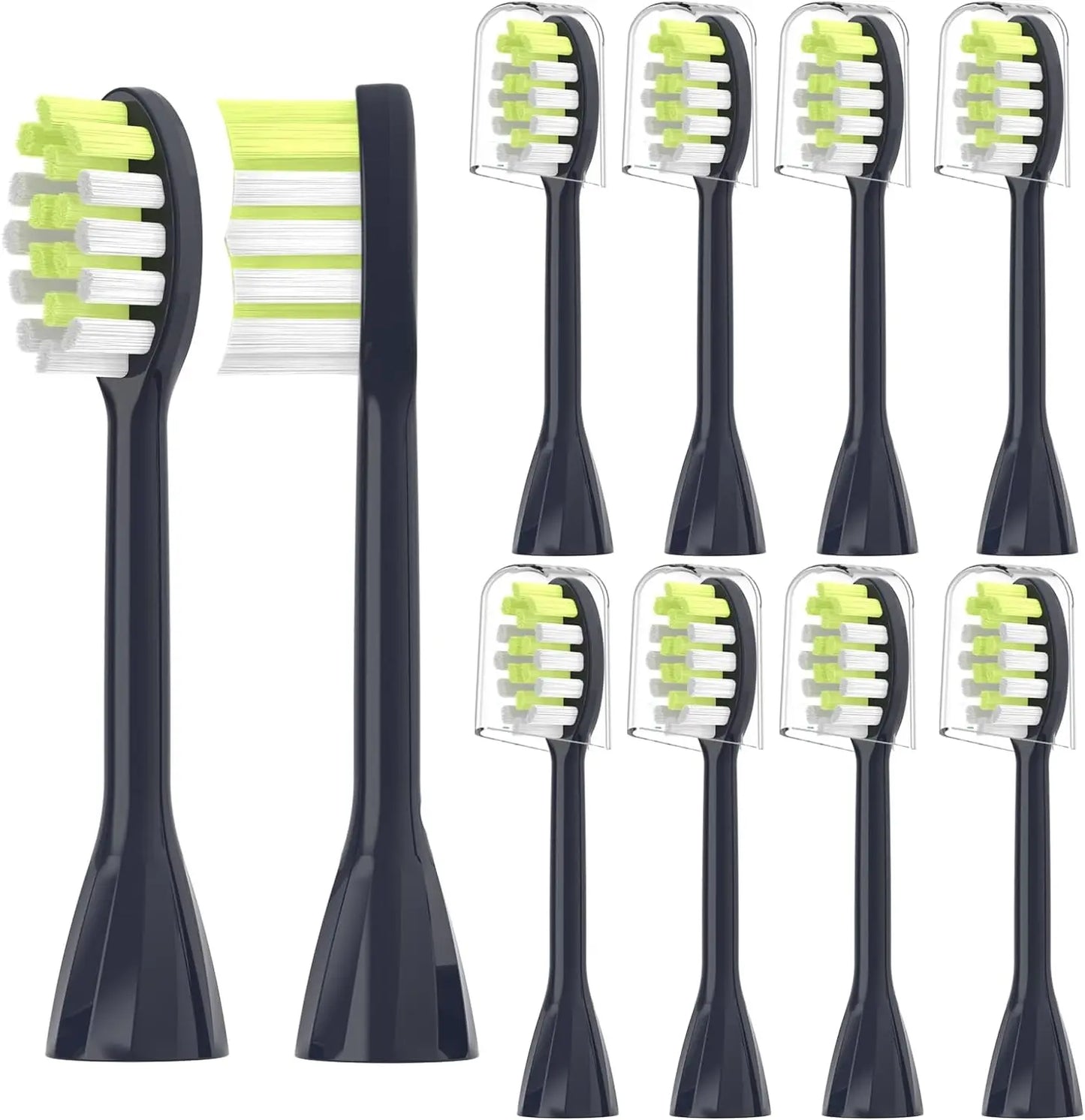 R.E.D. Shopping electric toothbrush replacement heads with soft bristles in a 4, 6, or 8 pack for adult oral care.