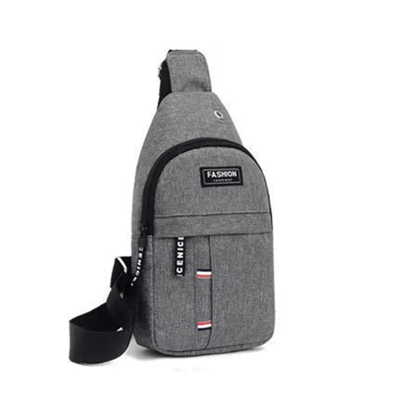 Men's waterproof fanny pack by R.E.D. Shopping with large capacity and adjustable strap, ideal for outdoor and travel use.