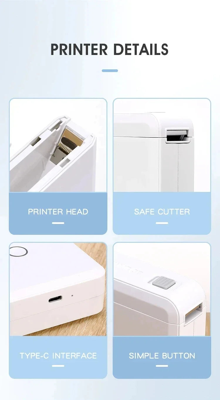 Niimbot D110 Portable Mini Label Printer – Thermal, Inkless, Bluetooth, UV