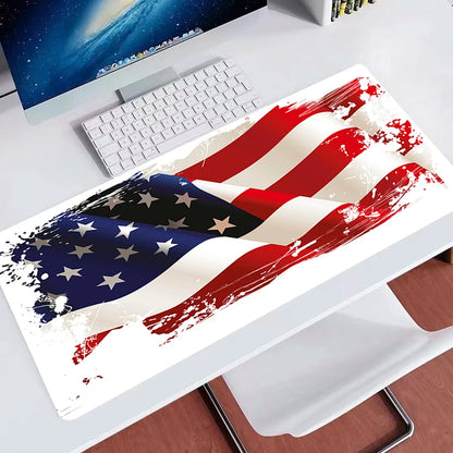 USA Flag XXL Extended Gaming Mouse Pad – 900x400mm Anti-Slip Desk Mat for Keyboard & Mouse