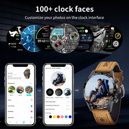 LIGE 2024 Rugged Military GPS Smart Watch – AMOLED HD, Heart Rate, BT Call, Waterproof