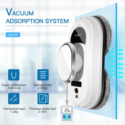 CHOVERY Electric Glass Cleaning Robot – Remote Control Window Cleaner for Windows & Glass Doors