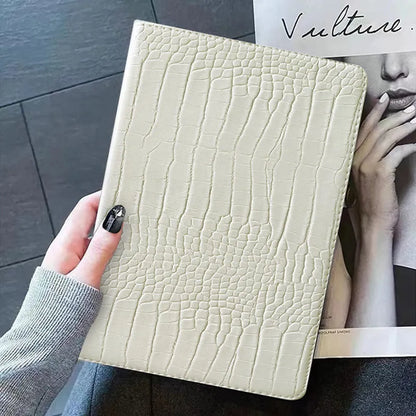 Premium Crocodile Leather iPad Case with Card Slot – 9.7" to 11" | Air, Mini, Pro