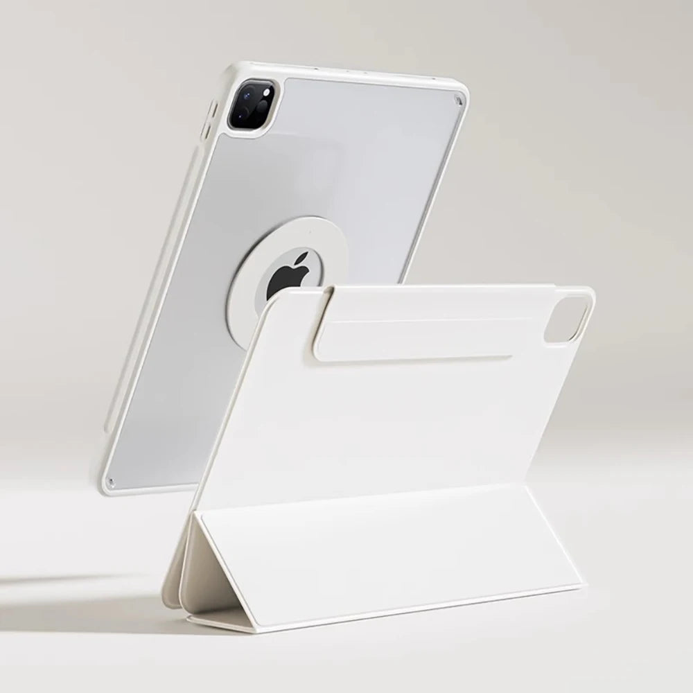 SZEGYCHX 720° Rotating iPad Case | PU Leather | Magnetic | Fits Pro, Air, Mini, iPad 7–11th Gen
