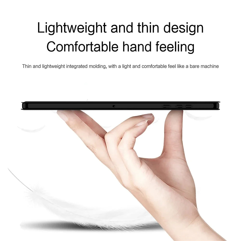 Tablet Cases For HUAWEI HONOR Pad X8a 2024 NDL-W09 Tri-folding PU Leather Stand Cover For Honor Pad X8A 11" Soft TPU Back Shell