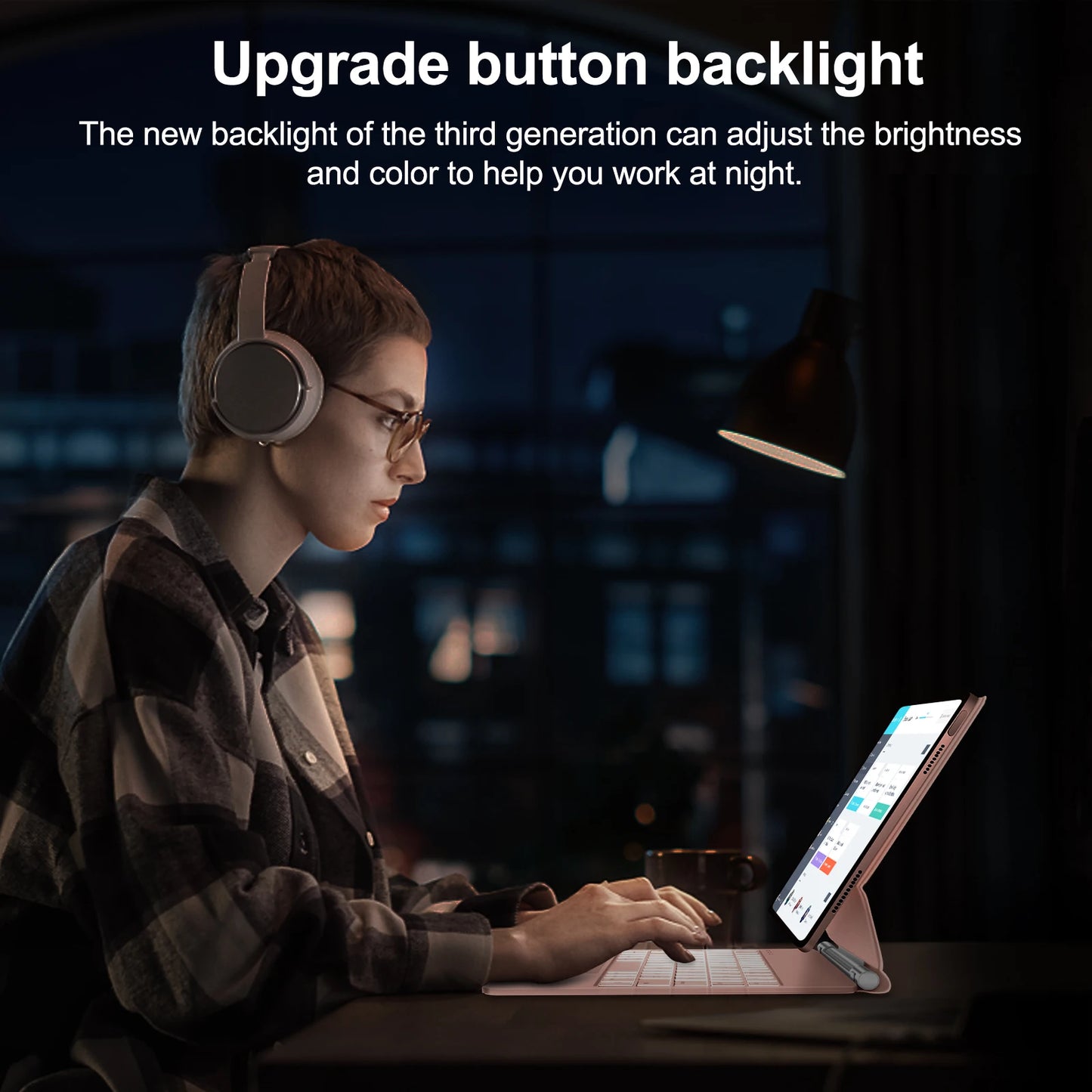 GOOJODOQ Magic Keyboard for iPad Pro 11" / Air 11" M2 M3 | Floating Stand | Bluetooth | Multi-Language