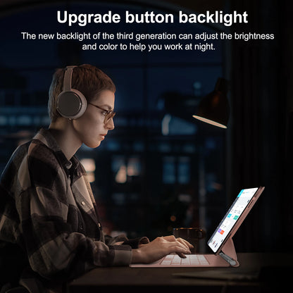 GOOJODOQ Magic Keyboard for iPad Pro 11" / Air 11" M2 M3 | Floating Stand | Bluetooth | Multi-Language