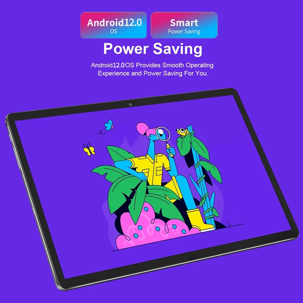 5G WiFi Calling Tablet 10.1" – Dual SIM, 8GB+256GB, Octa Core, 6000mAh, Android 12