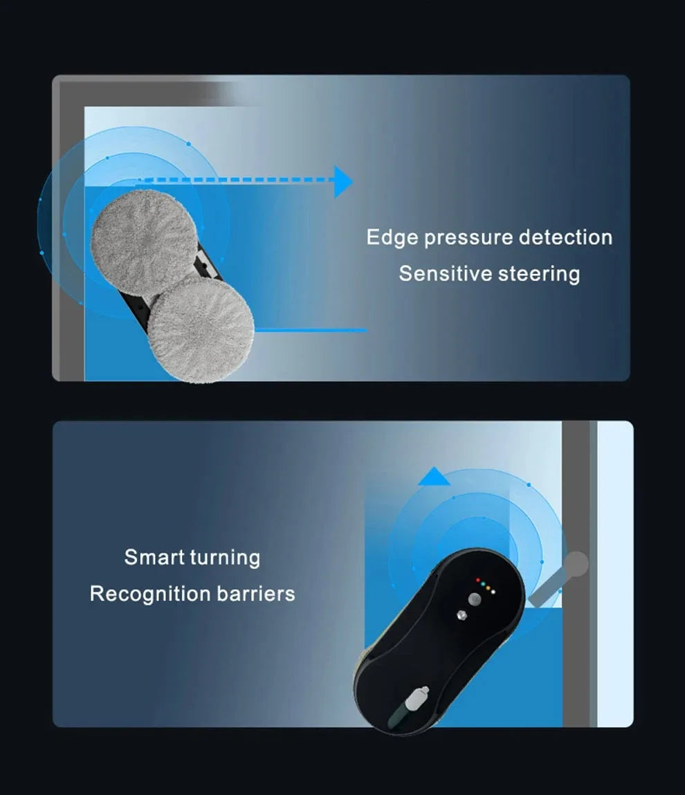 Smart Window Cleaning Robot with APP & Remote Control – Auto Water Spray