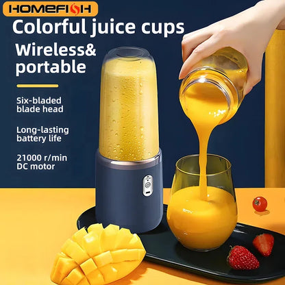 Portable Juicer Blender 400ml – USB Rechargeable Electric Fruit Juicer & Smoothie Cup