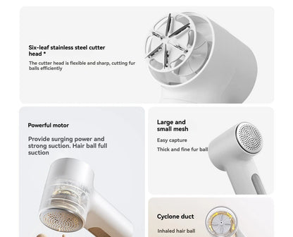 Xiaomi Mijia Lint Remover 2 – Portable Electric Clothes Shaver, 180-Min Battery, USB-C
