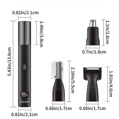 Xiaomi 3-in-1 Electric Nose & Ear Hair Trimmer – Painless, USB Rechargeable