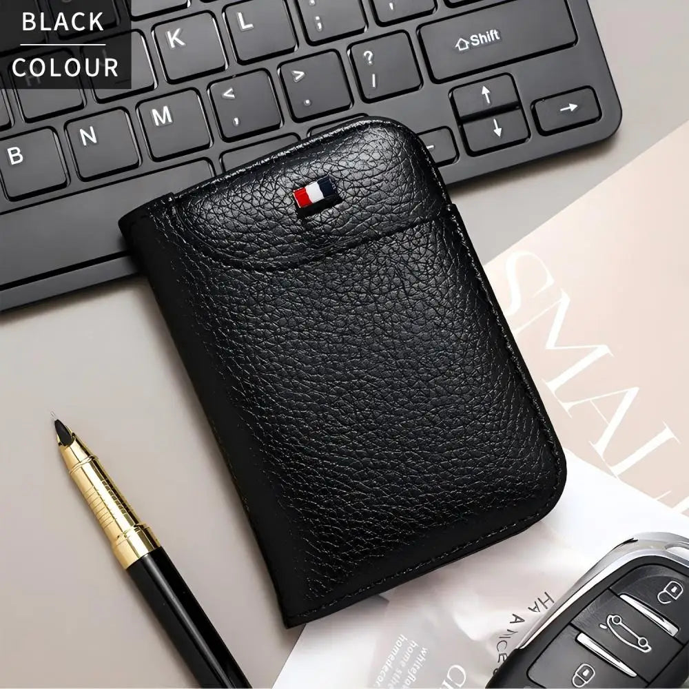 LISM Ultra-Slim PU Leather Credit Card Holder Wallet