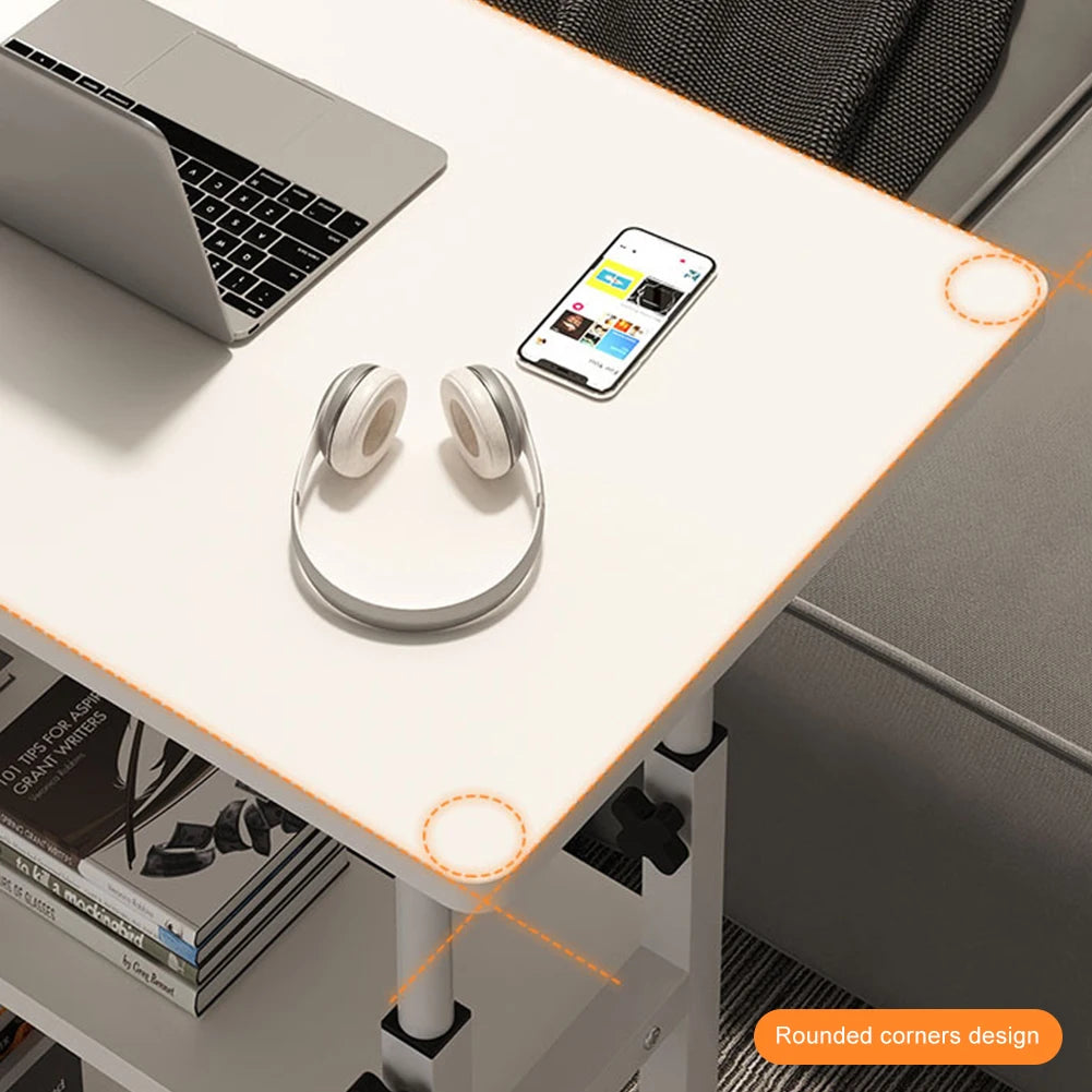 Height Adjustable Laptop Desk on Wheels | Bedside & Sofa Table