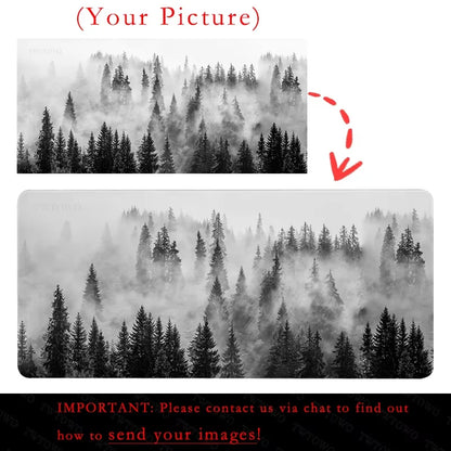 TWTOWO Custom HD Mousepad & Playmat – XXL Non-Slip Natural Rubber, 600x300 to 1000x500mm, DIY Design