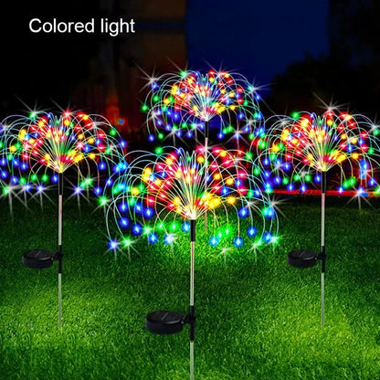 Solar Fireworks Fairy Lights – LED Dandelion Globe String Lights for Garden & Lawn