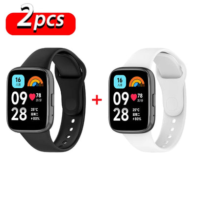 Silicone Strap & Case for Xiaomi Redmi Watch 3 / Active / Lite | Sport Band