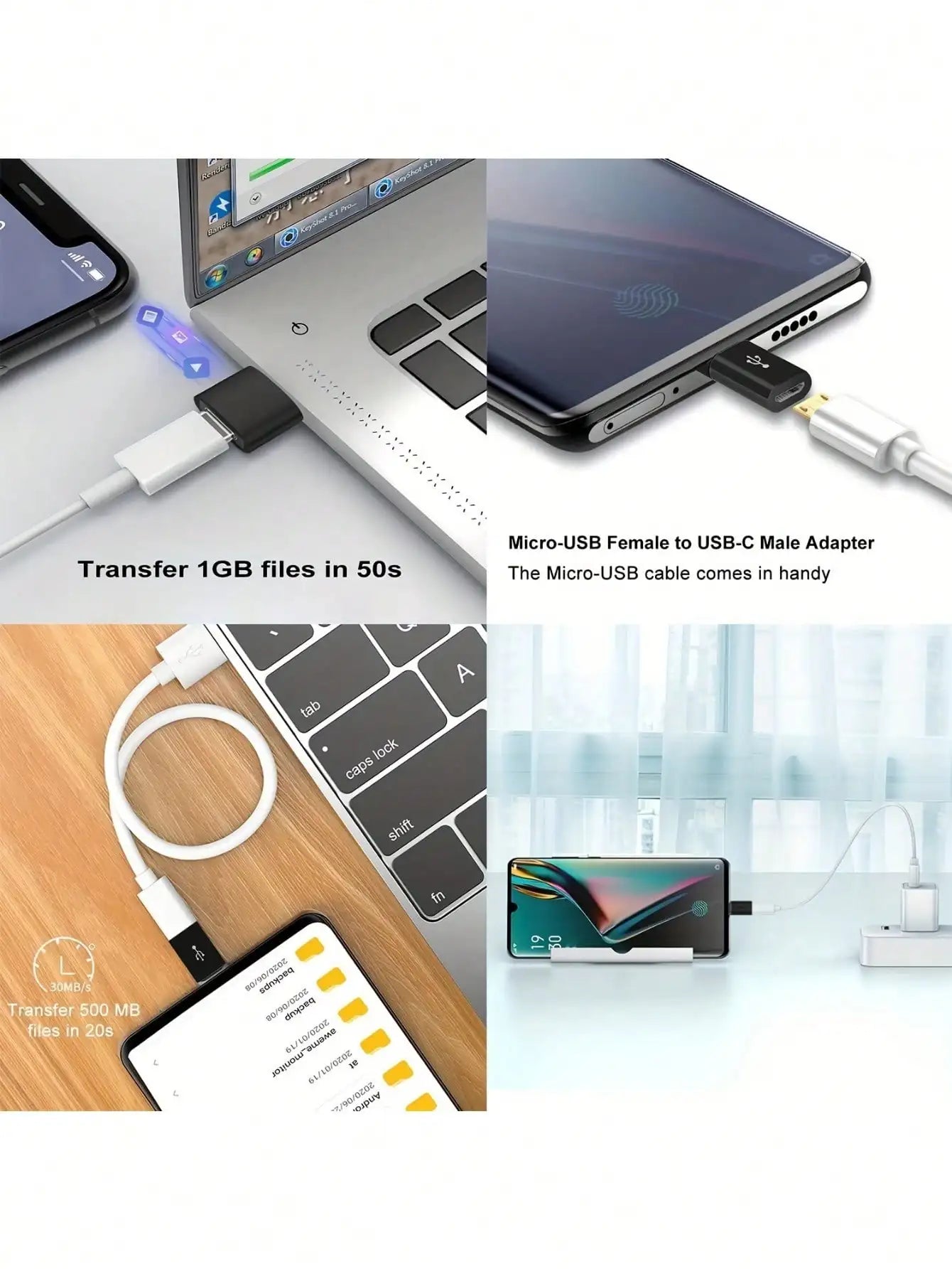 8-in-1 USB-C Adapter Set – OTG, Micro USB & USB 3.0 for MacBook & Smartphones