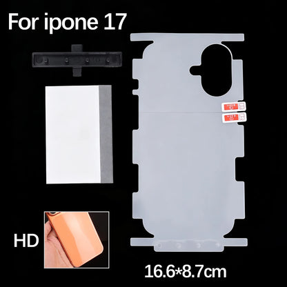Full Coverage Hydrogel Screen Protector for iPhone 17 / 16 / 15 – HD Side Frame Film