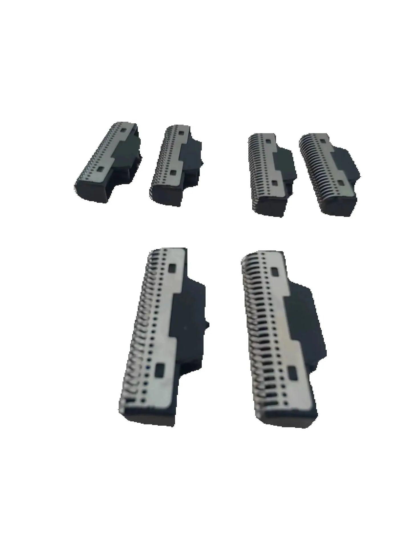 Three replacement shaver blades for SURKER RSCX-9008 razor head set, compatible with shavers and groomers.
