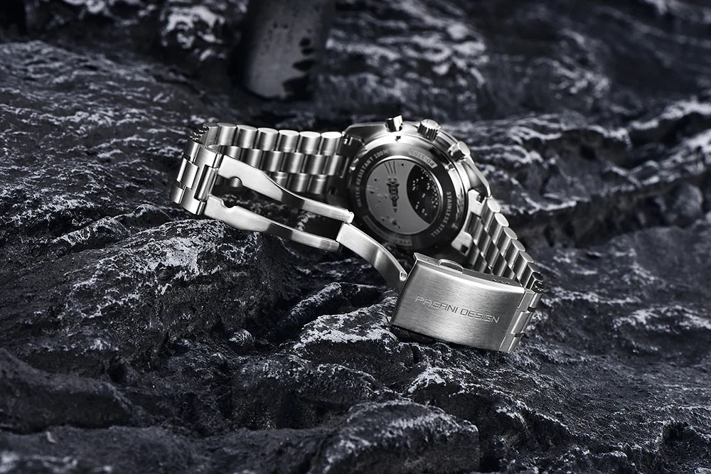 PAGANI DESIGN 1701 V5 Men's Luxury Quartz Chronograph Watch – AR Sapphire Glass, 100M Waterproof
