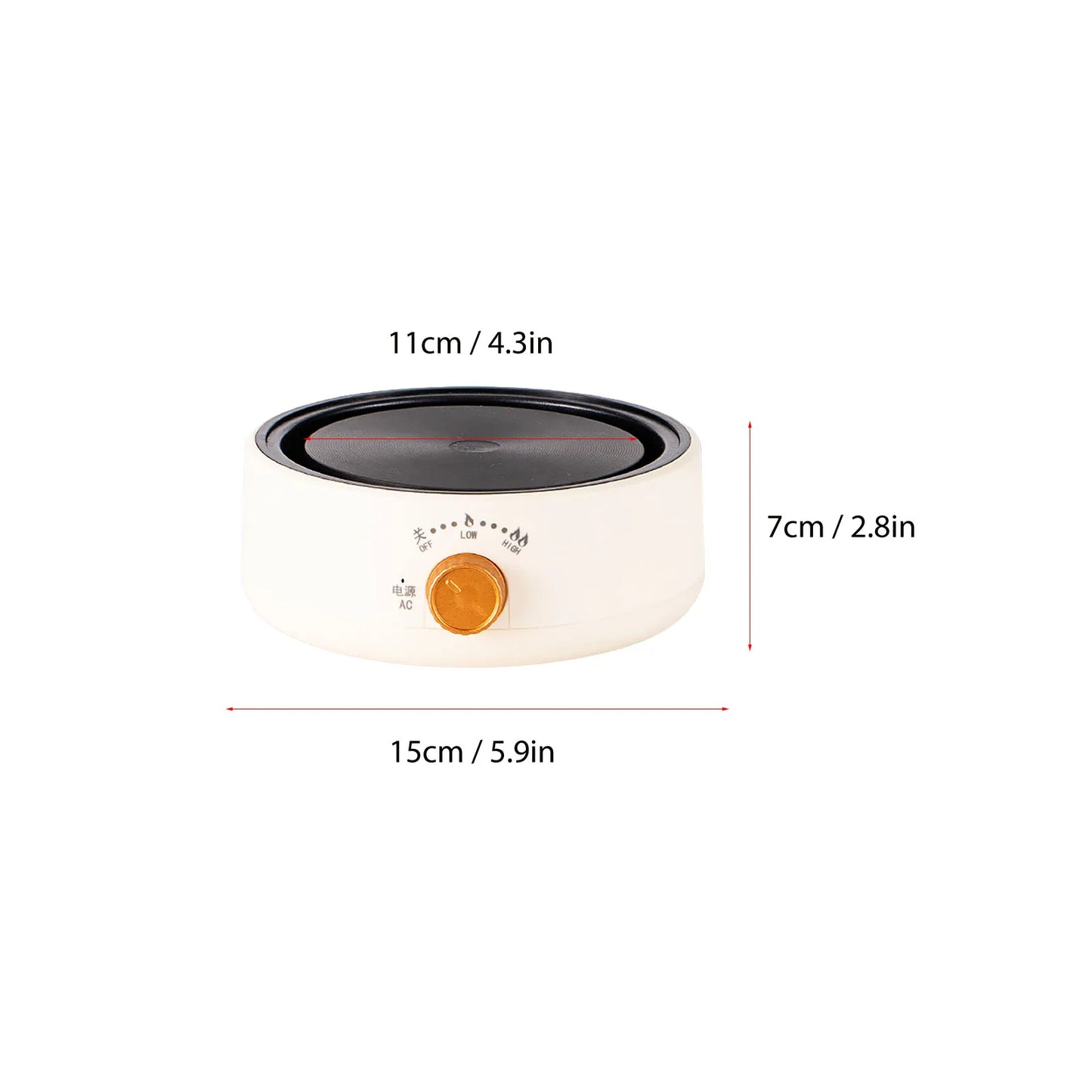 Electric Mini Hot Plate – Multifunctional Tea Stove, Fast Heating, Anti Dry Burn