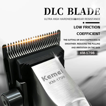 Kemei KM-3023 Professional Hair Clipper – 0mm Rechargeable Trimmer
