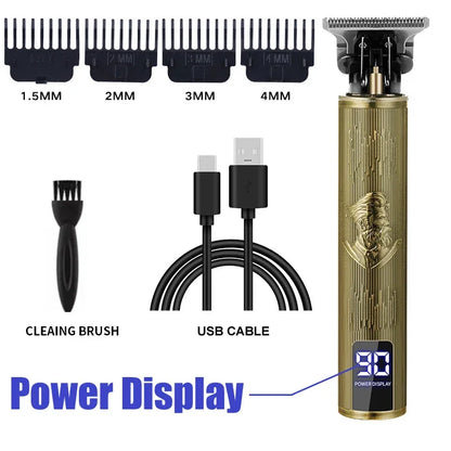 Cordless Professional Hair Clipper - USB Fast Charging, Precision Cutting