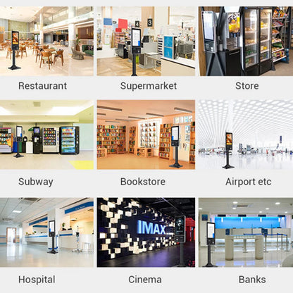 TouchWo 15.6-23.8 inch wall mount touchscreen kiosk by R.E.D. Shopping, featuring a sleek all-in-one POS system for checkout and ordering.