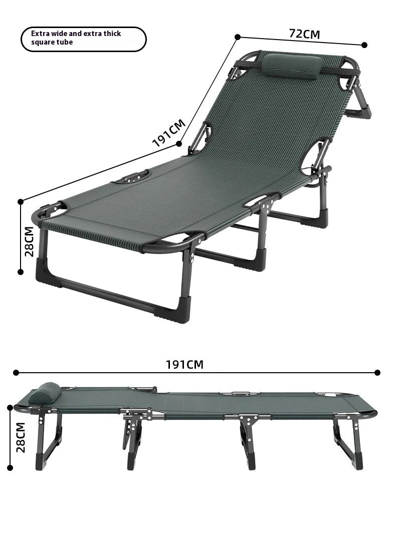 GIANXI Foldable Outdoor Recliner Bed – Lightweight Portable Camping Lounger, Easy Storage