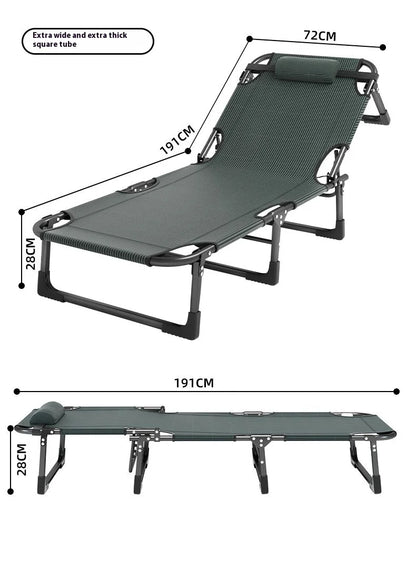 GIANXI Foldable Outdoor Recliner Bed – Lightweight Portable Camping Lounger, Easy Storage