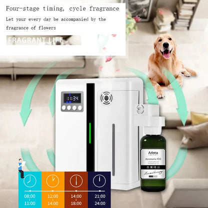 Bluetooth Room Fragrance Diffuser 300m³ – Electric Essential Oil Air Freshener for Home