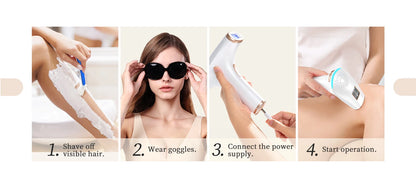 Totmizby 3-in-1 IPL Laser Epilator – 999,900 Flashes, Painless Hair Removal for Face, Body & Bikini