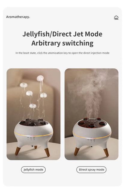 Jellyfish Aroma Humidifier & Aromatherapy Diffuser – Ultrasonic Essential Oil Mist with Remote Control