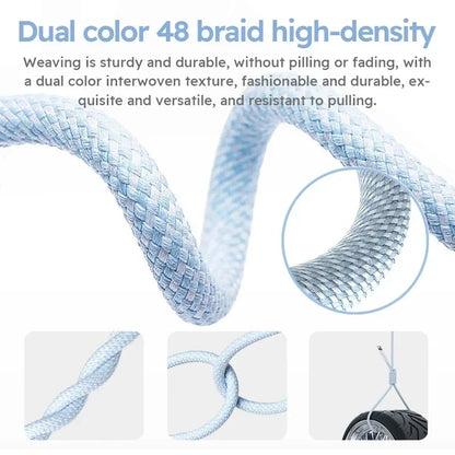 35W Braided USB-C to Lightning Fast Charge Cable for iPhone – 1m / 2m