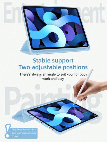 iPad Protective Case with Pencil Slot – Fits iPad A16, Air 11"/13", Pro 11"/13", Mini 6 & More