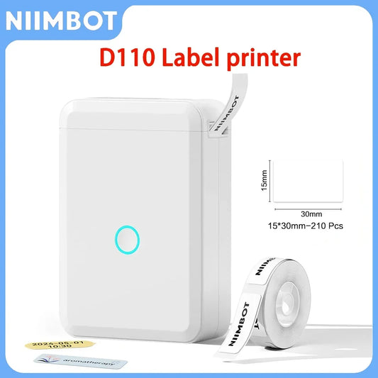 Niimbot D110 Portable Mini Label Printer – Thermal, Inkless, Bluetooth, UV