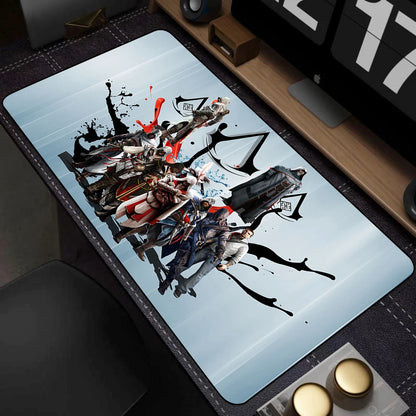 Assassin's Creed XXL Gaming Desk Mat – 900x400mm, Anti-Slip, Waterproof, Stitched Edges