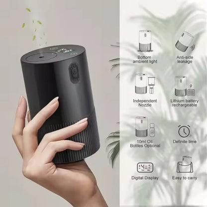 Portable Essential Oil Diffuser – Rechargeable Scent Distributor for Home, Office & Car