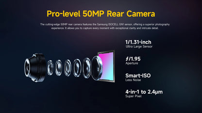 Ulefone Armor Pad 3 Pro – Rugged Tablet, 33280mAh, MT8788, 16GB+256GB, 10.36" 2K, 50MP, 4G LTE, Android 13