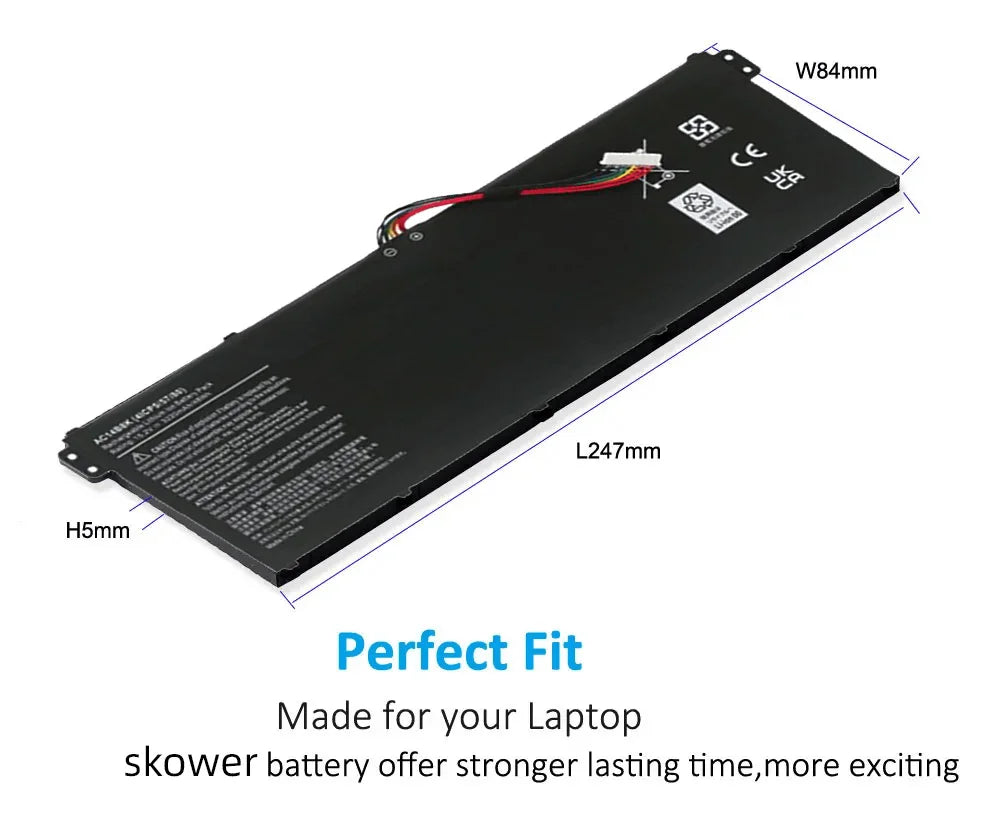 SKOWER AC14B8K Replacement Battery – Acer Nitro 5, Aspire, ES1, V3 Series