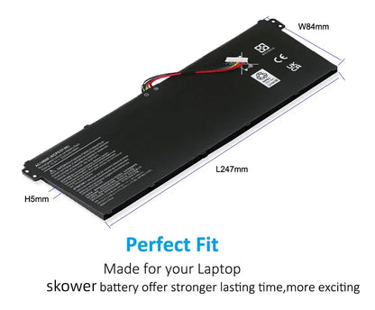 SKOWER AC14B8K Replacement Battery – Acer Nitro 5, Aspire, ES1, V3 Series