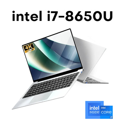 14.1" Portable Laptop – Intel Core i7-8650U or Atom A3950, 12GB RAM, up to 2TB SSD, 4K HD | Windows 11 Office