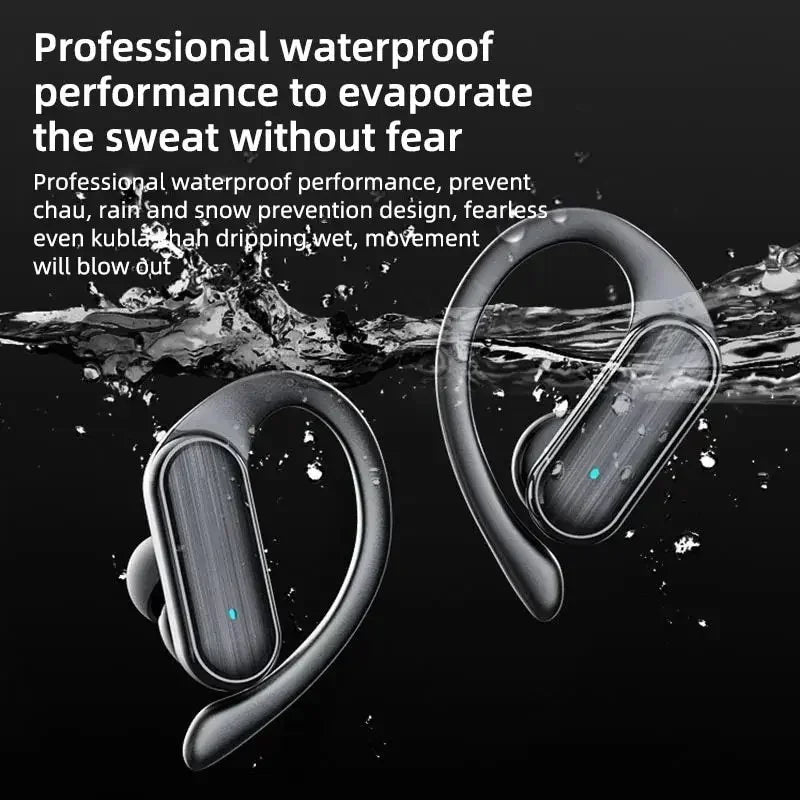 A520 Wireless Bluetooth 5.3 Ear Hook Headset – HIFI Stereo, Microphone, Running & Gaming